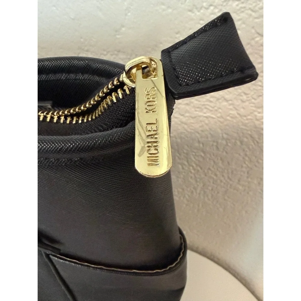 Michael Kors Black Saffiano Leather Tote Bag Large Shoulder Purse Work Bag